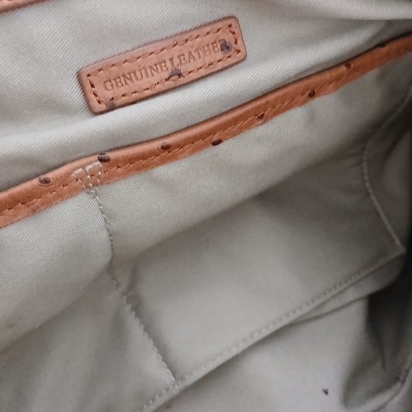 SOLD G.I.L.I. Ostriches Leather Handbag - Picture 8 of 9